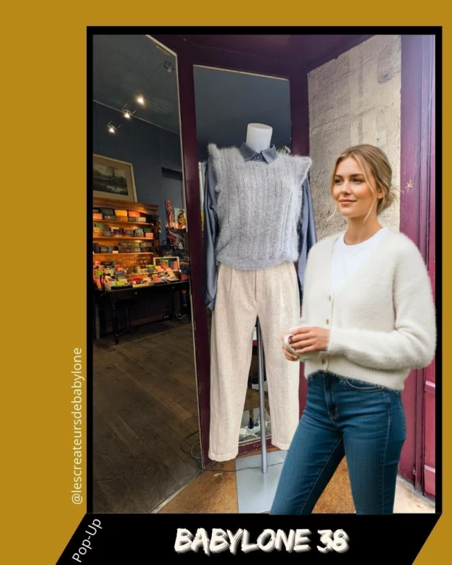 L'automne est là, les feuilles tombent et les premiers ministres aussi. Mais le Ministère du Bon Goût est toujours régit avec maitrise et talent par une équipe qui sait proposer des produits authentiques, des savoir-faire manuels haut de gamme et une traçabilité sans faille. 
Dans ce lieu entre une maille si douce, des parfums aux composant naturels, des bijoux aux subtils reflets du verre, une soie colorée, fabriquée du coté de Lyon, quel que soit le sens, la vue, le toucher, l'odorat, il est favorablement séduit par l'impression ressentie.  De nombreux univers sont à découvrir, conçus par des marques qui maitrisent le dessin et la production et font que cet artisanat d'excellence est bien présent au cœur du 7ème arrondissement 
Dans ce lieu, espace pleine de charme et de poésie, vous pouvez trouver ou retrouver 
@bigarre_collection, 
@nevaleen_paris, 
@adepte.fr
@emilieronsen, 
@gammecollective, 
@galeriegaluchat 
@monsieurarsene 
@palmyreparis ,  Nouvelle édition éphémère (jusqu'au 26/10 pour certaines d'entres elles) dédiée à la couleur et au geste grâce à la curation de @createursdebabylone, dont l'emplacement fait face à un délicieux jardin ou les reflets de saisons prolongent la douce ambiance du popup. 
[ merci à Maddy Gitale de porter le gilet @adepte.fr ] (modèle virtuel)  38 rue de Babylone, Paris 7
Lundi au dimanche, 11h – 19h  L'endroit fait face à un délicieux jardin  #popup#parisianstyle #paris07 #modedurable #faitmain #mode #parfum #soie #silk #knitwear #createur #lescreateursdebabylone  #standwithukraine 💙💛