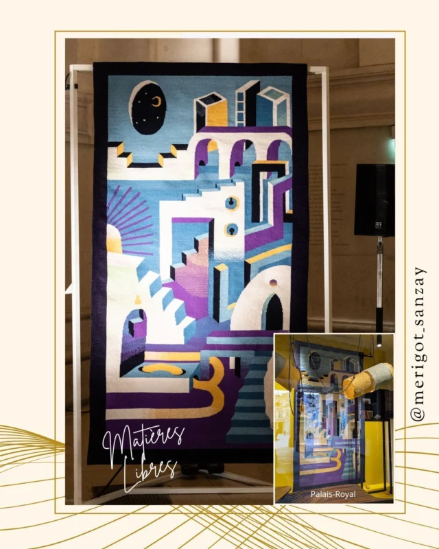 Exposition des lauréats du prix Mathias au Ministère de la Culture !
L’association Matières Libres créée en 2015, par le créateur Mathias, à comme but d’aider les jeunes créateurs de moins de 30 ans, à faire leurs premiers pas dans leurs vies professionnelles. Le jury met en lumière chaque année les projets les plus aboutis autour d’une utilisation audacieuse de la matière. Parmi les nombreux lauréats à découvrir dans les vitrines du Palais Royal (42 en tout), ces photos (avec reflets) ne sont qu’une petite sélection qui montre la richesse et les talents à découvrir :  Diane Collongues (@Merigot_Sanzay) : Tapisserie de haute lice – Coup de cœur 2022.  Manon Fernandez et Gauthier Dietschi : Travail du verre et du cristal – Coup de coeur 2023  Laura Druelle : Je m’habille en arbre – Prix Mathias 2017 @lisaa.mode  Camille Gasser, Camille Mouchet et Margot Parcillé : Oeuvre textile modulaire – Coup de coeur 2023  Cette exposition au Ministère de la Culture dure jusqu’à la fin de l’année !
Une excellente occasion de faire un léche vitrine culturel !  📍Péristyle de Valois, le long du Palais Royal. 
#frenchdesigner #savoirfaire #designertextile #merigotsanzay #matiereslibres #palaisroyal #prixmathias #metierdart 
@matiereslibresofficial  #standwithukraine 💙💛