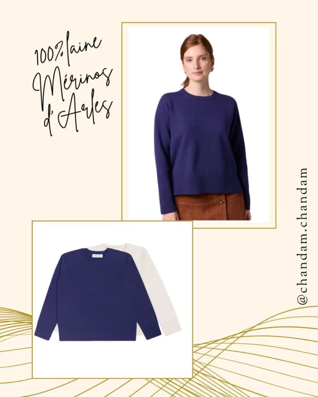 La Précommande du pull Zoé en 100% laine Mérinos de Chandam est ouverte ! 
Le pull Zoé, fait son retour chez Chandam. Il revient enrichi de 4 nouveaux coloris et d’une taille supplémentaire (du S au XL).
C’est un produit 100% laine mérinos d’Arles, toujours tricoté et remaillé en France, donc un vrai Made in France. Alors que dans quelques jours une marque chinoise aux process douteux (voir le dernier article @ufcquechoisir (Shein-Temu) ou le dernier post de @yannrivoallan sur LIN [ https://buff.ly/oiVOOt2 ] ) va s’implanter à Paris, il suffit de quelques clics pour précommander un produit de qualité, à l’élégance contemporaine, qui permet de donner vie à nos territoires.  @chandam.chandam  #matierenaturelle #laine #Chandamchandam #merinosdarles #lainefrancaise #merinos #wool #savoirfaire #pull #slowfashion #modeethique #madeinfrance
#standwithukraine 💙💛